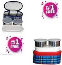 Smart combo office lunchbox buy 1 get 1 lunch box 3 container-thumb1
