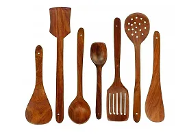 Shop Wooden N Wooden Cutlery Set (Pack of 7)-thumb1