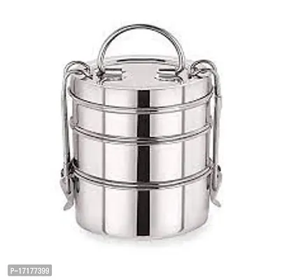 7 x 3  2pieces Lunch box,steel  tiffin for Kids school-thumb4