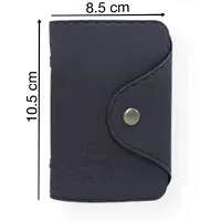 Designer Blue Rexine Solid Two Fold Wallet For Men-thumb2