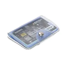 Designer Blue Rexine Solid Two Fold Wallet For Men-thumb3