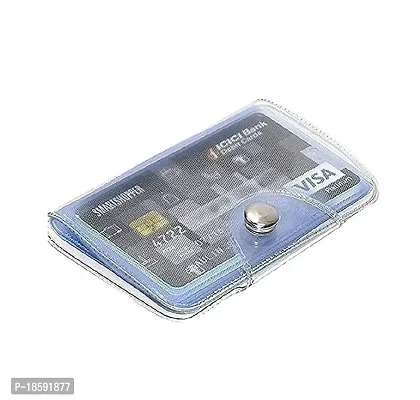 Designer Blue Rexine Solid Two Fold Wallet For Men-thumb4