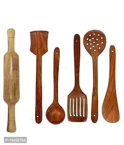 Combo of Wooden Belan  5 Wooden cooking Tools Handmade