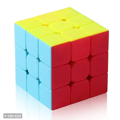 3x3 Speed Cube, 3x3x3  FAST  Speed Cube Stickerless Frosted Puzzle Magic Cube (Stickerless)-thumb0
