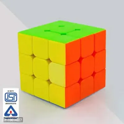 Cubes 3x3 High Speed Sticker Less Magic Puzzle Cube Game Toy (3x3)