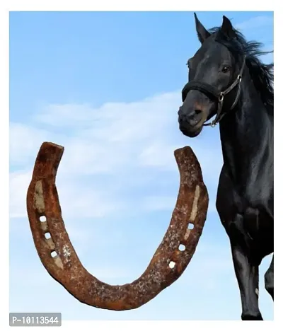 Original Black Horse Shoe | Kale Ghode Ki Naal | Very Old Shoe | Good Luck Home for Main Door-thumb3