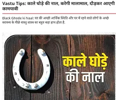 Original Black Horse Shoe | Kale Ghode Ki Naal | Very Old Shoe | Good Luck Home for Main Door-thumb3