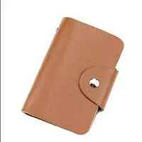 Designer Brown Leather Solid Two Fold Wallet For Men-thumb1