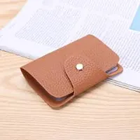 Designer Tan Artificial Leather Solid Two Fold Wallet For Men-thumb2
