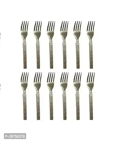 12 Piece Stainless Steel Dinner Fork Set cutlery