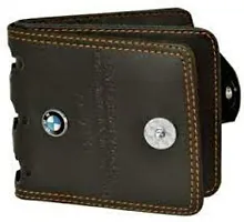 Designer Brown Artificial Leather Solid Two Fold Wallet For Men-thumb2