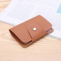 Designer Brown Nylon Solid Two Fold Wallet For Men-thumb1
