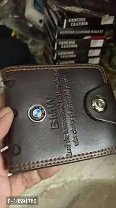 Designer Brown Artificial Leather Solid Card Holder For Men