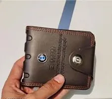 Designer Brown Artificial Leather Solid Card Holder For Men-thumb1