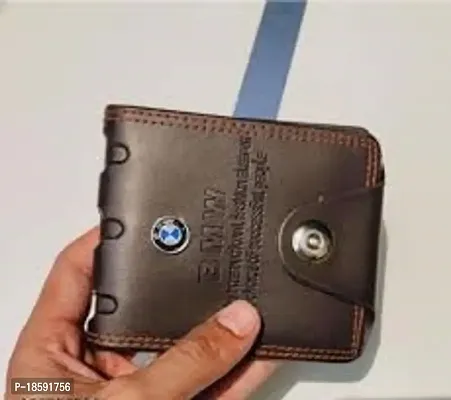 Designer Brown Artificial Leather Solid Card Holder For Men-thumb2