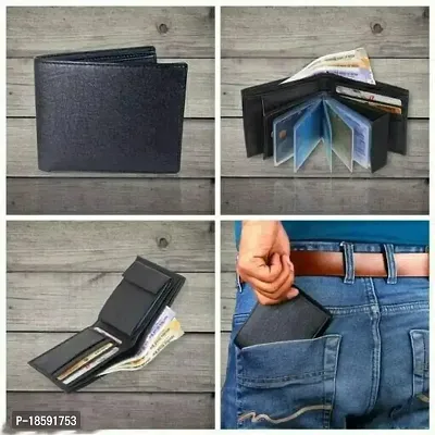 Designer Black Leather Solid Card Holder For Men-thumb3