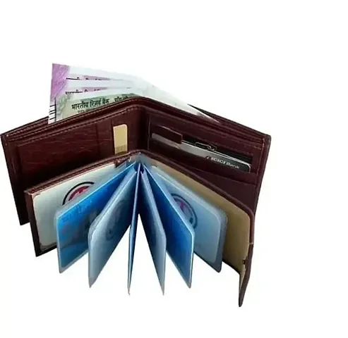 Designer Artificial Leather Textured Card Holder For Men