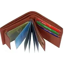 Designer Multicoloured Artificial Leather Solid Two Fold Wallet Combo For Men-thumb2