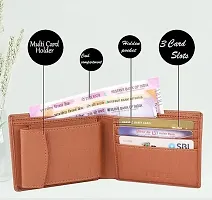 Designer Multicoloured Artificial Leather Solid Two Fold Wallet Combo For Men-thumb1