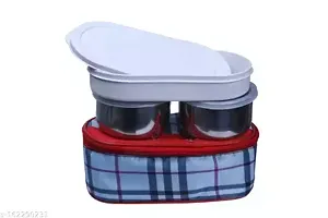 Lunch Box 3 Containers Insulated Bag Steel Bag Tiffin-thumb1