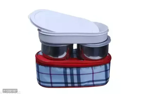 Lunch Box 3 Containers Insulated Bag Steel Bag Tiffin-thumb2