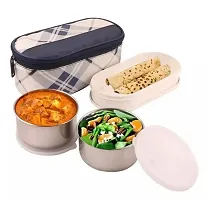 1 piece Kids Bag Tiffin Lunch Box 3 containers-thumb1