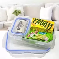 4 pcs 500 ml lunch boxes MICROWAVE SAFE  with free spoon and fork and 1 small 125 ML container free-thumb1