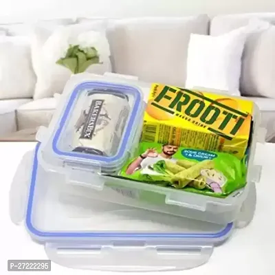 4 pcs 500 ml lunch boxes MICROWAVE SAFE  with free spoon and fork and 1 small 125 ML container free-thumb2