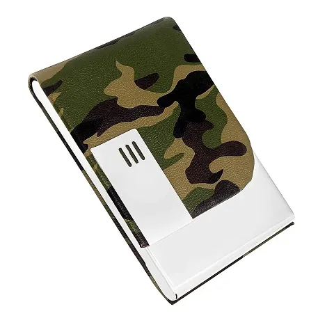 Military Camouflage Print Card Holder steel