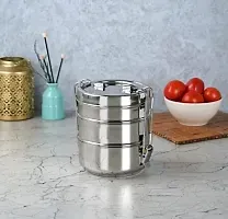 Round 3 Steel Container With Bag Lunch Box-thumb3