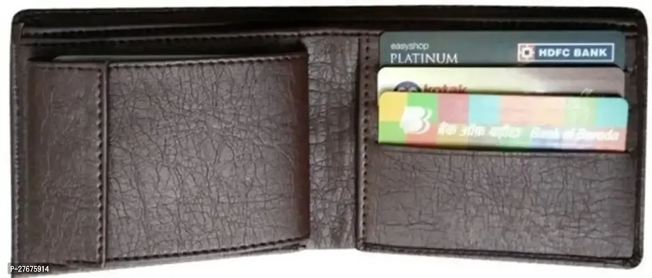 Stylist Artificial Leather Wallet For Men-thumb0