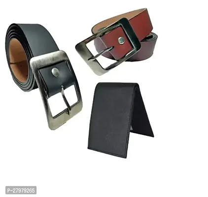 Combo Of Belt With Wallet For Men