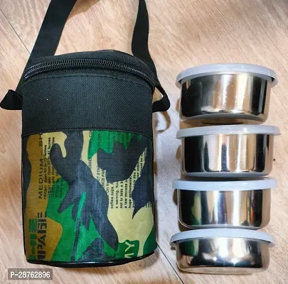 Army Printed Lunch Box Bag with Container