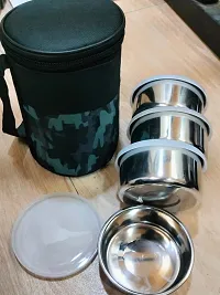 Army Printed Lunch Box Bag with Container-thumb2