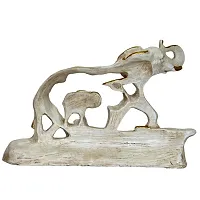 Resin Elephant Showpiece - Elegant Home Decor - Symbol of Strength and Wisdom Decorative Showpiece-thumb2