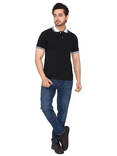 Stylish Polycotton Polo T-Shirt For Men