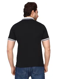 Stylish Polycotton Printed Polo T-Shirt For Men-thumb2