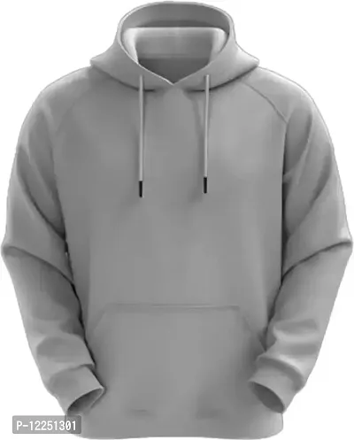 Elegant Cotton Blend Long Sleeves Hooded Sweatshirts For Men-thumb0