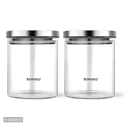 Classic Glass Kitchen Storage Jar and container Pack Of 2-thumb0