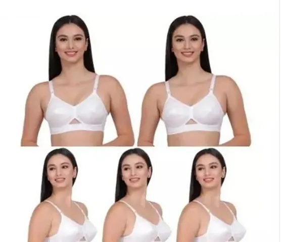 Stylish Solid Bra For Women Pack Of 5