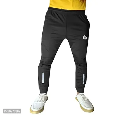 Comfortable Black Cotton Joggers For Men