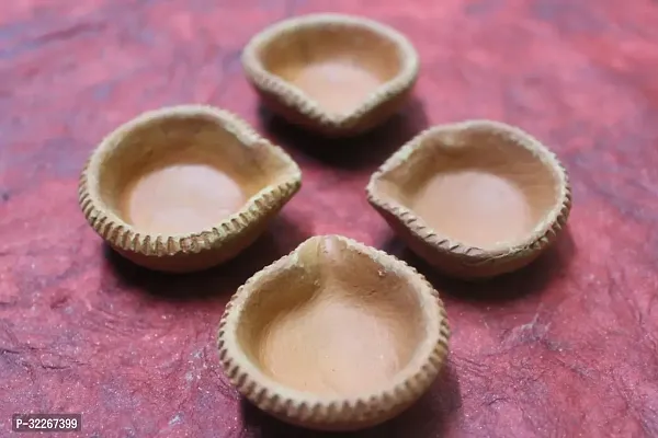 Clay Diya | Mitti Ka Diya for Puja (Pack of 50)