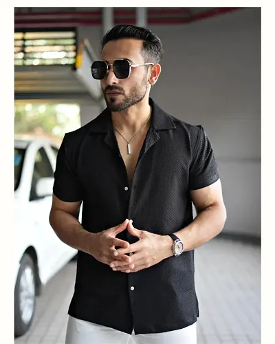 New Launched Cotton Short Sleeves Casual Shirt 