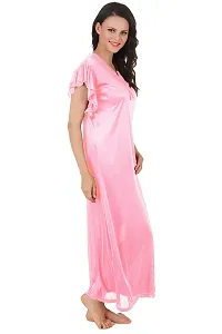 Satin Nightwear Long Nighty-thumb2