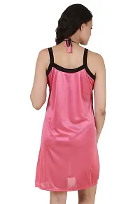 Women's Satin Short Nighty-thumb2