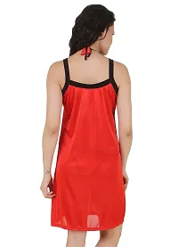 Women's Satin Short Nighty-thumb2