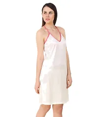 Women's Satin Short Nighty-thumb2