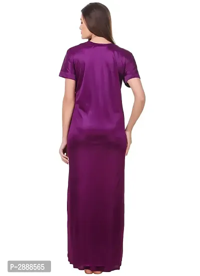 Women's Satin Nightdress With Robe-thumb3