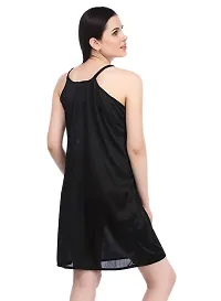 Women's Satin Short Night Dress-thumb2