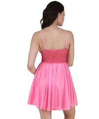 Women's Satin Short Night Dress-thumb2